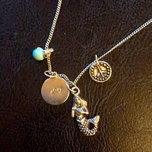 Necklace mermaid charms
